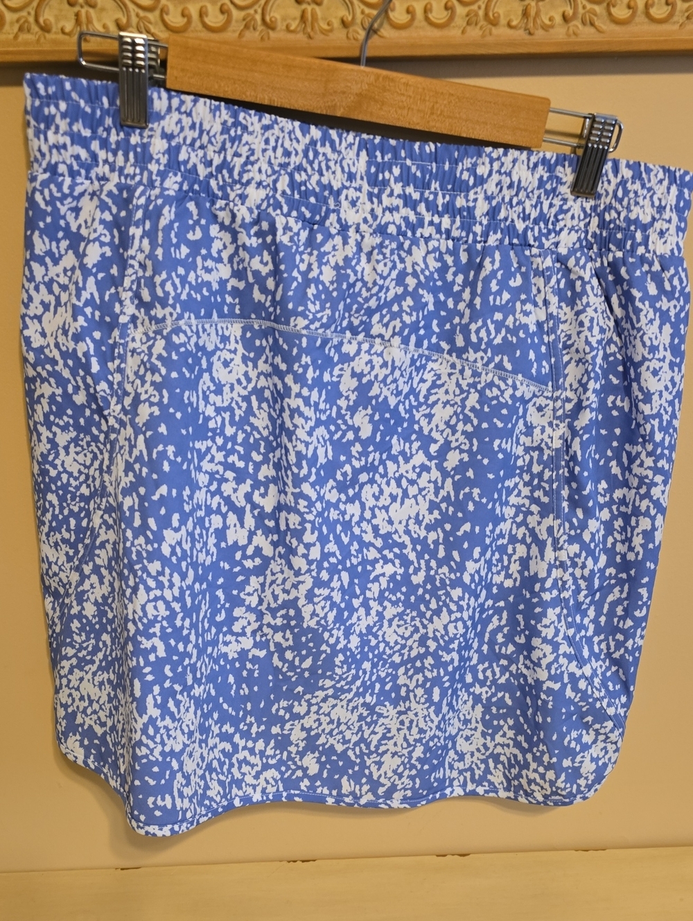 RBX Shorts Skort Womens Size Large White Blue Pattern Skort Skirt Activewear - Picture 4 of 12
